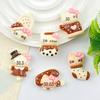 Мультяшные Рождественские Котята, Смоляные Аксессуары для DIY Заколок для Волос, Брелоков, Магнитов, Чехлов для Телефонов и Украшений для Обуви