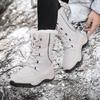 New Winter Thick and Plush Warm Snow Boots Women Anti Slip Sport Shoes Women Cotton Lining Hiking Shoes Warm Trekking Shoes