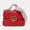 [Pre-Owned] GG Marmont Gold Logo Quilted Leather Messenger Bag Chain Shoulder Crossbody Mini Bag - Very Good #1PN91AT