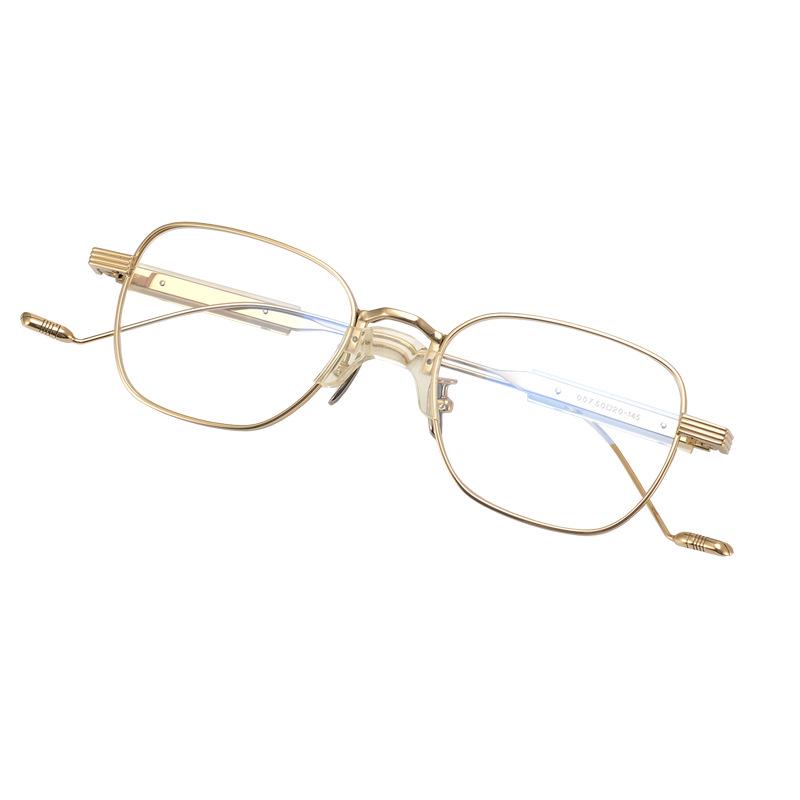 Унисекс оправа для очков от близорукости из чистого титана с индивидуальным квадратным дизайном