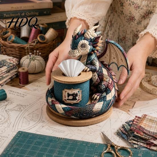 Набор для квилтинга для взрослых, стеганый DIY, пэчворк, набор для салфетницы с вырезанной тканью, причудливый животный лесной ящик, для начинающих, милое рукоделие