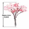 20-Piece Cherry Tree Diorama, Pink Flowers, Model Trees, Potted Plants, Landscapes, Wire, Architectural Models, Scenery Collection, OO HO Scale, 6.5cm