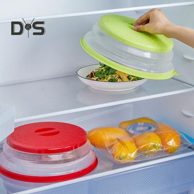 Крышка для микроволновой печи Прозрачная складная крышка из TPR, универсальная крышка для микроволновой печи большого размера