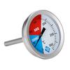 Temperature Gauge 0-300 Degrees Celsius Gauge Stainless Steel Cooking Thermometer for Barbecue BBQ