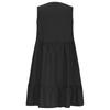 Ladies' Casual And Fashionable Solid Color Dress, Loose Sleeveless Waist Cinched Dress