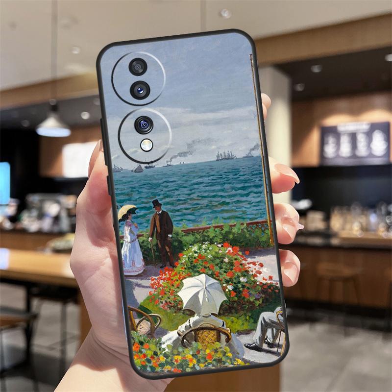 Monet Oil Painting Case For Honor Magic 8 6 7 Pro Honor Win RT X8b X8c X9a X9b X9c X9d 70 90 200 400 Lite Cover