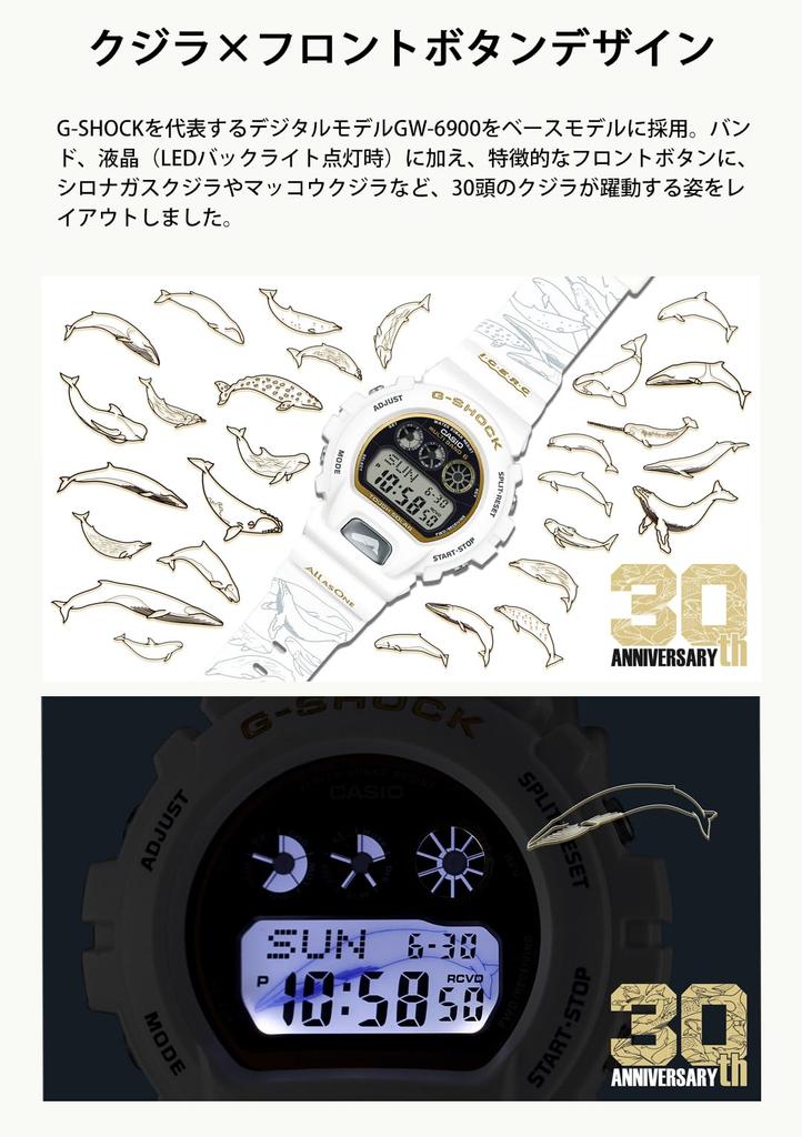 Часы Love Sea and The Earth Eye Search Japan Collaboration Model Radio Solar Biomass Plastic White x Gold [Casio] G-Shock [] GW-6904K-7JR Мужские