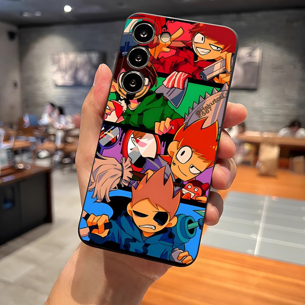 Игровой чехол Eddsworld для телефона Samsung S23 Ultra S24 S22 S20 Fe S21 Plus Galaxy A54 A34 A24 A53 A13 A16 Задняя крышка