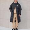adidas Парка с капюшоном и длинной молнией, водостойкая, теплая, с 3 полосками, куртка на утином пуху, унисекс, куртки KE5405