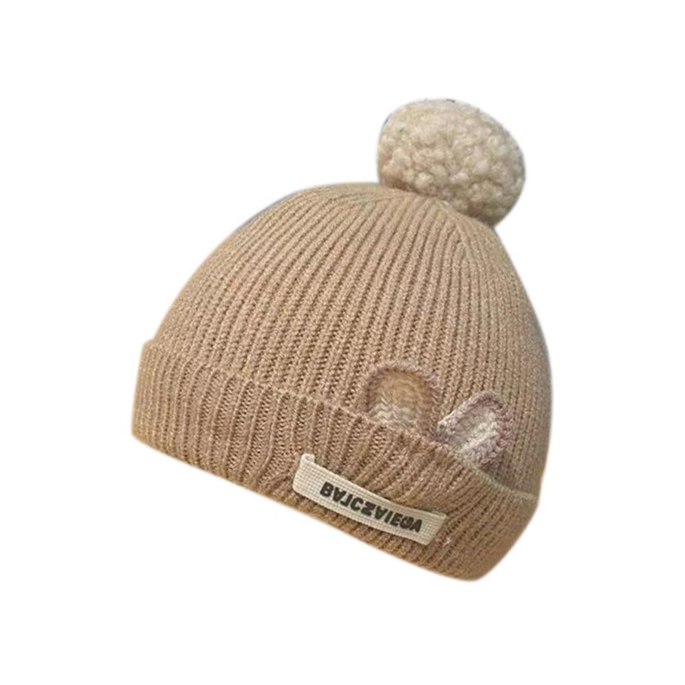 Толстые Зимние Осенние Шапки-Бини Теплые Детские Шапки для Малышей Вязаная Детская Шапка для Новорожденных Младенцев