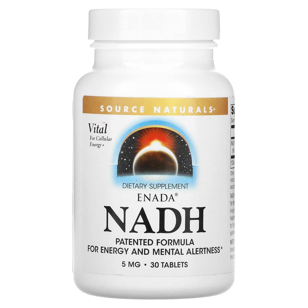 Source Naturals, ENADA NADH, 5 мг, 30 таблеток