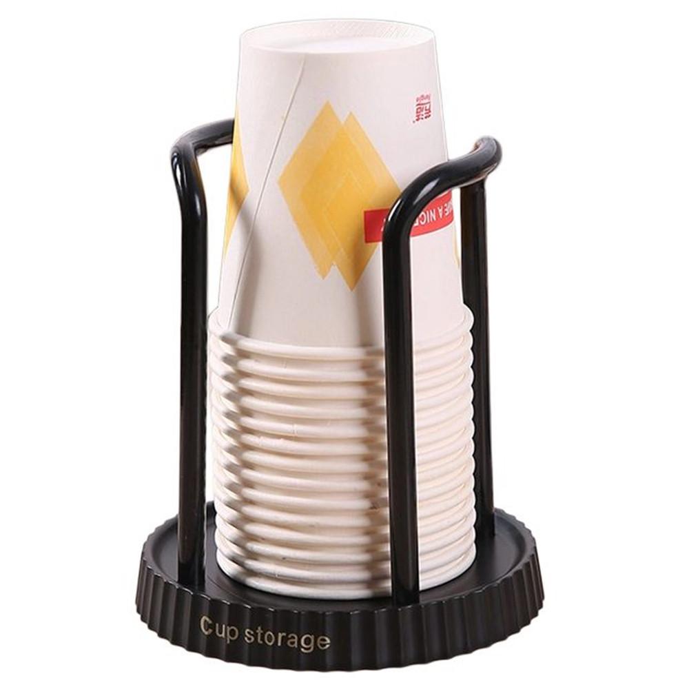 Disposable Cup Dispenser Paper Cup Holder Storage Rack Punching Free for Home