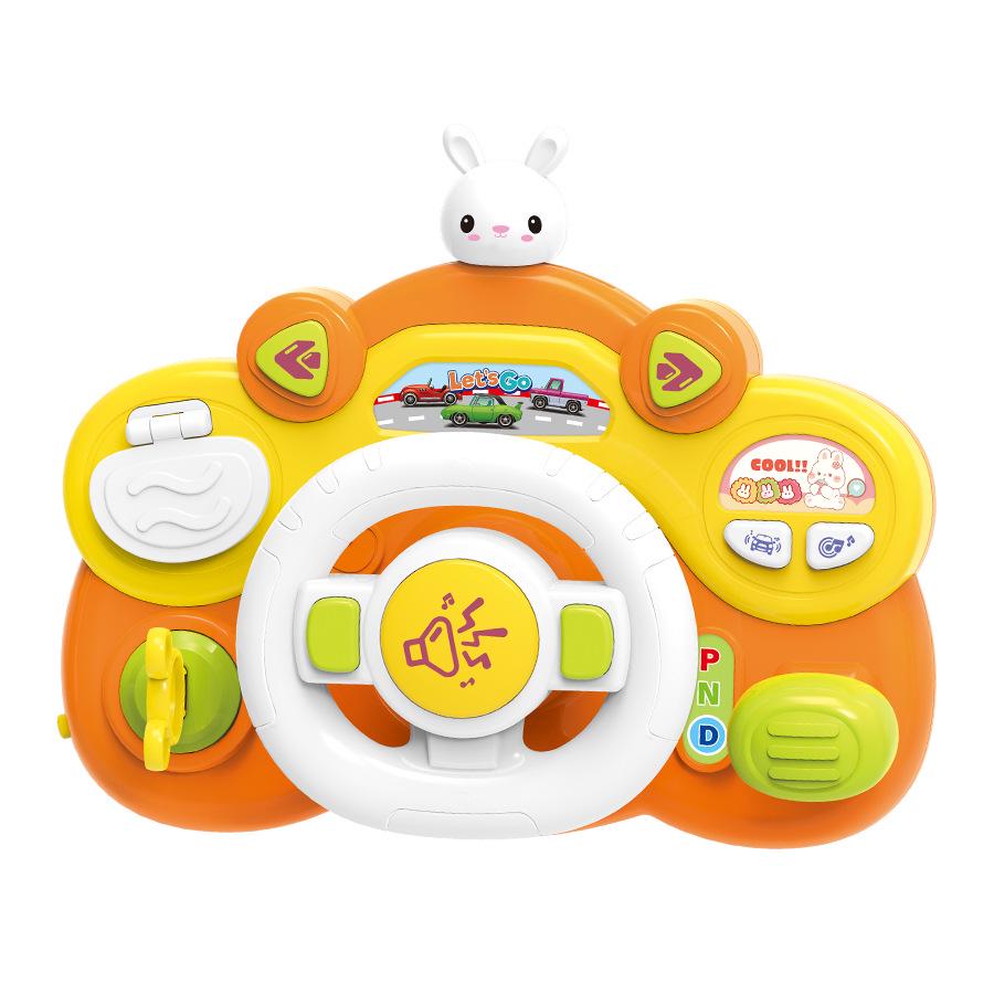 Multifunctional Kids' Steering Wheel: Lights, Music & Simulated Driving Educational Toy