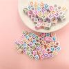 100 Pcs/lot Acrylic Beads Letter Bead Jewelry Finding For DIY Necklace Bracelet 6mm Fashion Wholesale High-quality New