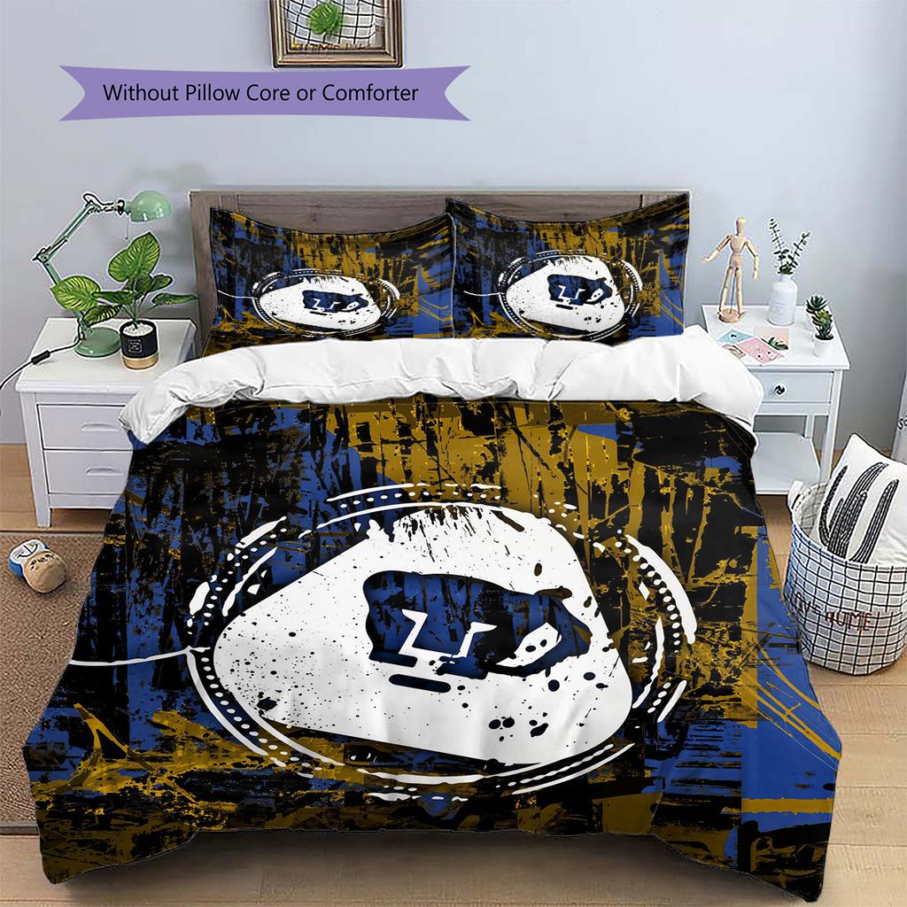 Club América Pattern Bedding Quilt Set Home Decoration Gift (1 * duvet cover + 2 * pillowcase without core)
