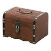 14.5*10*9.5см Деревянная Копилка с Замком и Ключом Безопасная Деревянная Копилка для Экономии Денег Домашние Коробки для Хранения Контейнеры Аксессуары