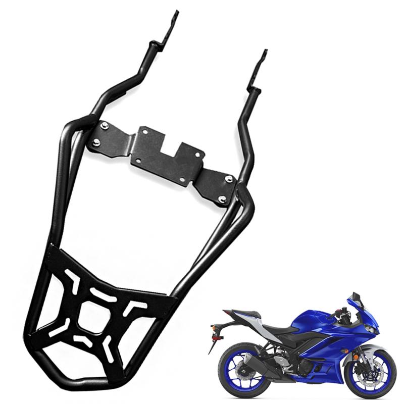 Fit For YAMAHA MT-03 FZ-03 YZF-R3 2019-2022 2023 Motorcycle Rear Luggage Cargo Rack Carrier Mount Backrest Shelf Holder Support