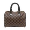 [Б/У] Speedy Classic Винтажный Клетчатый Принт Застежка-молния Без плечевого ремня Покрытие из холста с кожаной отделкой Сумка-подушка Han - Очень хорошее #VLMY1Q