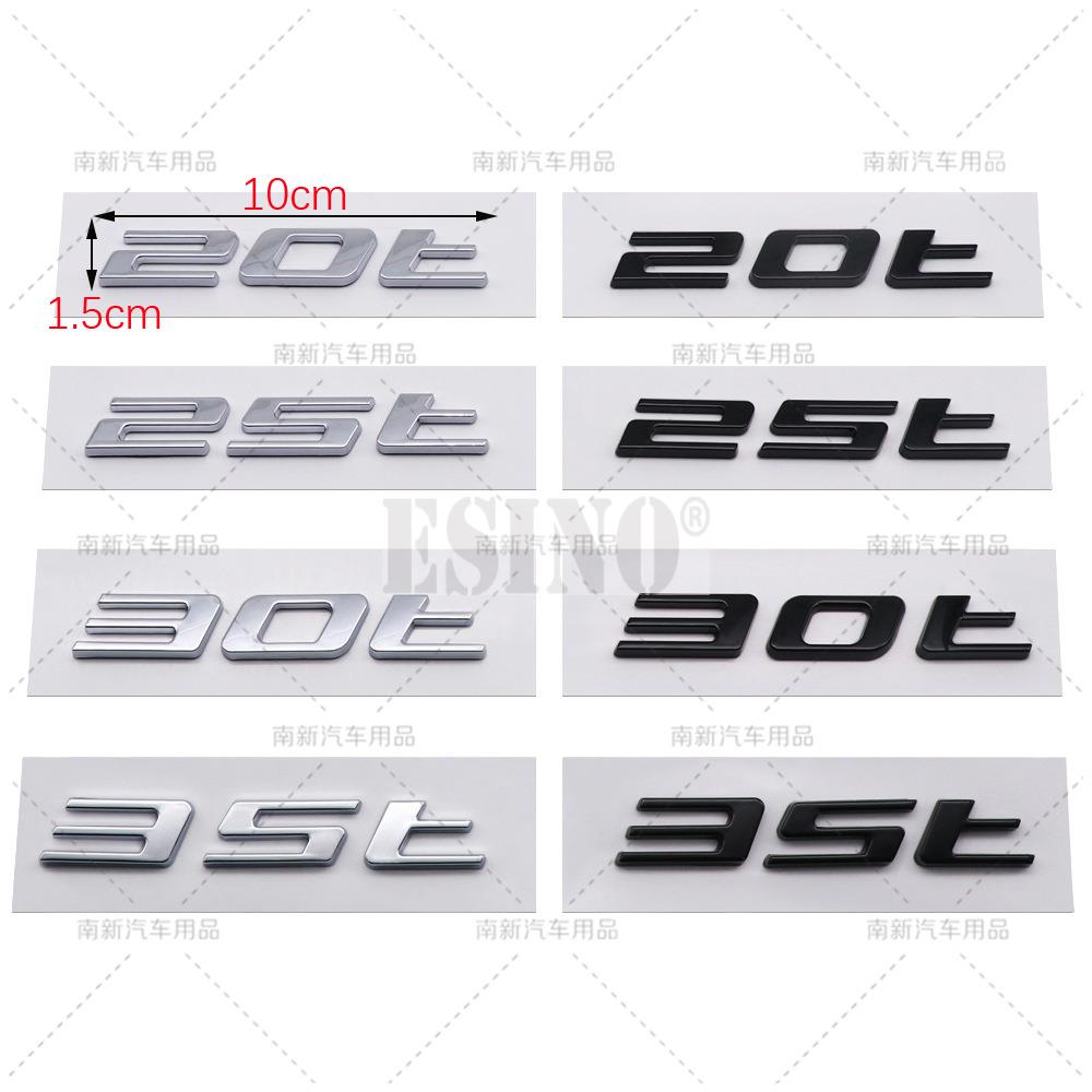 Car Styling 3D ABS Adhesive Emblem 20T 25T 30T 35T Car Body Rear Trunk Badge Auto Accessory for Jaguar XE XF XJ F-Pace F-Type