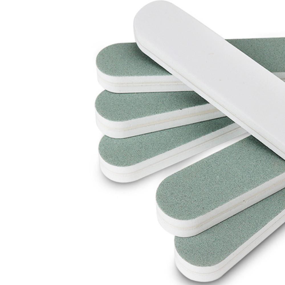 Двусторонняя маникюрная полоска-губка для удаления следов, серебристое украшение, инструмент для матирования маникюра