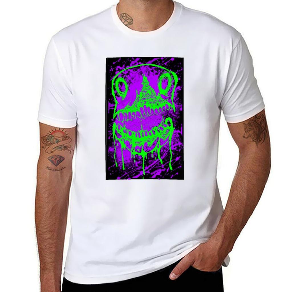 A mouthful purple and green TShirt Breathable Travel TShirt