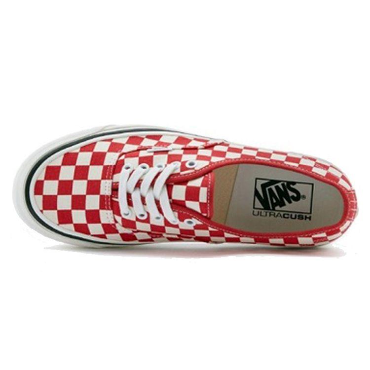 Vans Authentic Anaheim Checkerboard Low Top Skate Shoes Unisex Sneakers Red VN0A38ENVL1