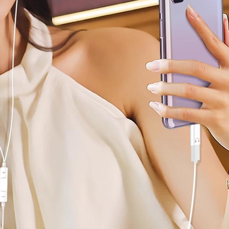 Адаптер для наушников USB C на 8-контактный Разъемы USB Type-C (папа) на 8-контактный (мама) для сотового телефона, планшета, без зарядки