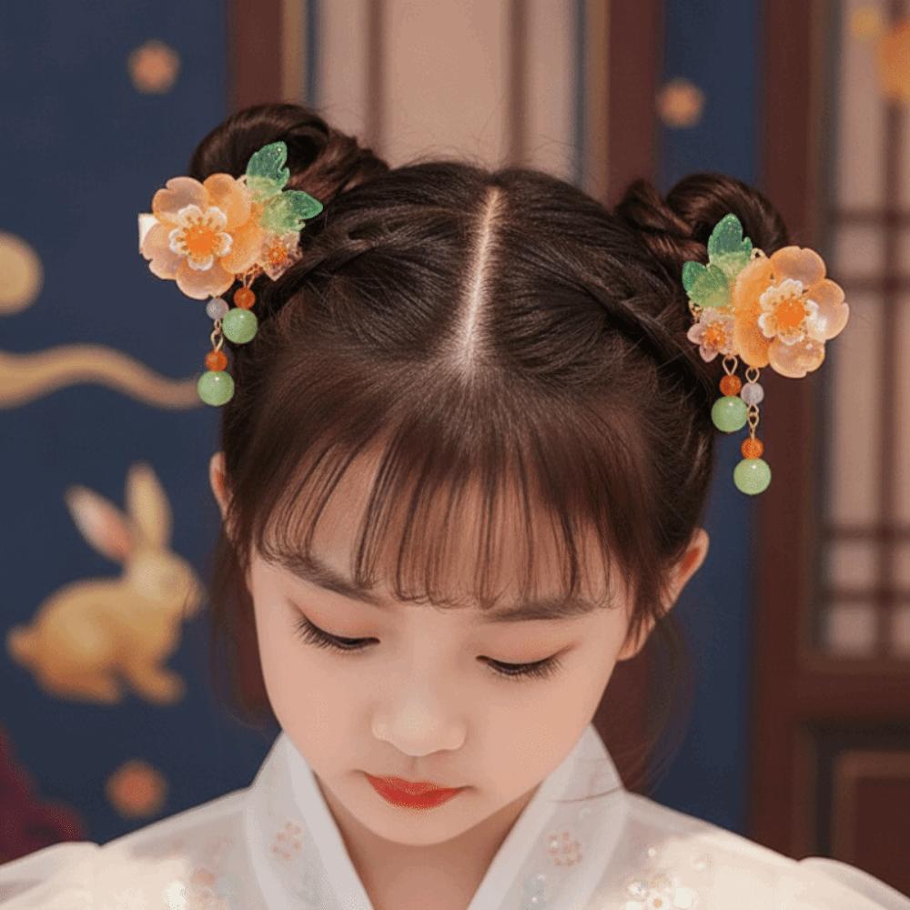 Cute Hanfu Headwear Vintage Bunny Headpiece Fairy Hairpin Tassel Hair Clips Cosplay