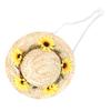 Pet Sombrero Hat Mini Straw Hat Pets Birthday Party Hats with Flowers for Small and Medium Dogs CatsYellow Flowers S