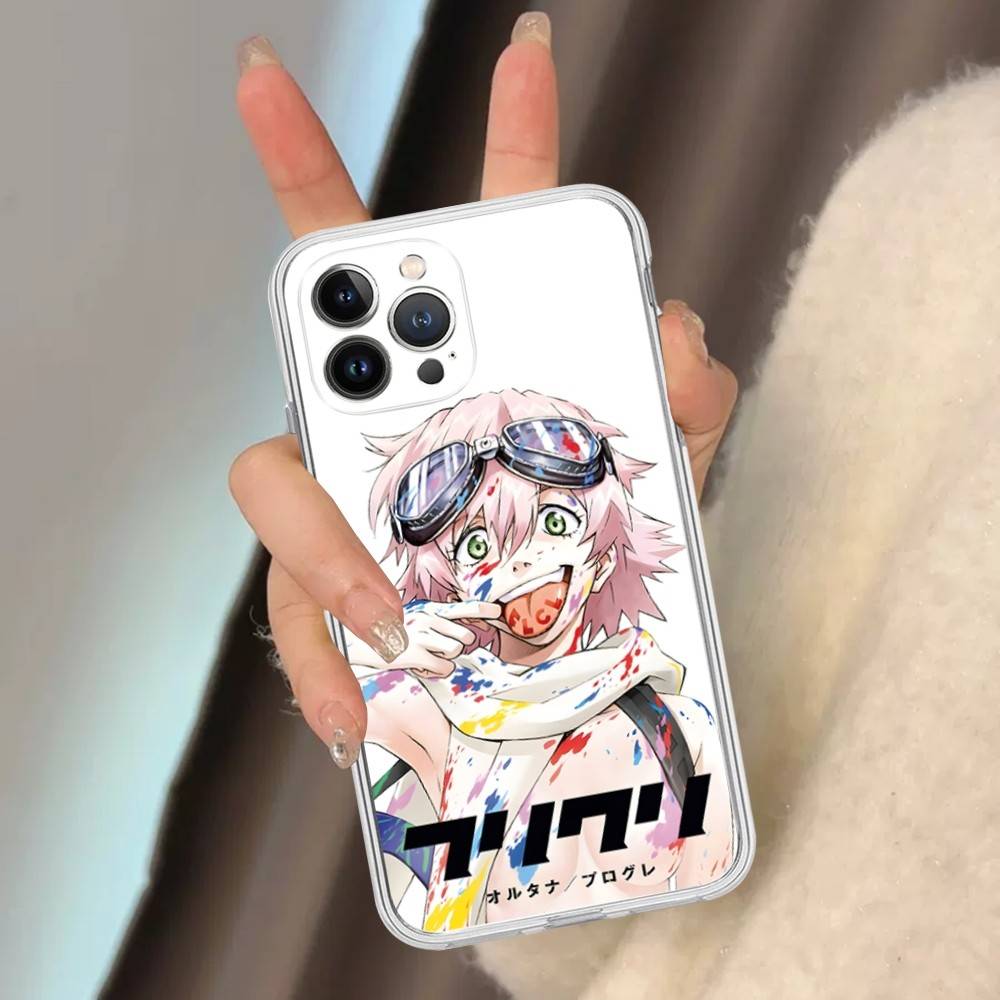 Чехол для телефона FLCL Anime для iPhone 16 15 14 11 12 13 Mini Pro XS Max Чехол 6 7 8 Plus X Funda Shell