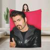 George Michael Blanket Quality Warm Soft Throw Blanket for Winter Home Decor Bedspread for Students Funny Design Cozy Comfort