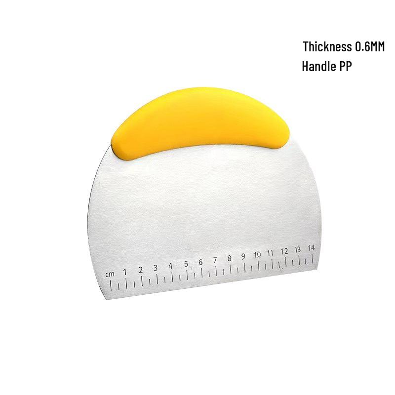 Скребок для теста и крема из нержавеющей стали с мерной шкалой