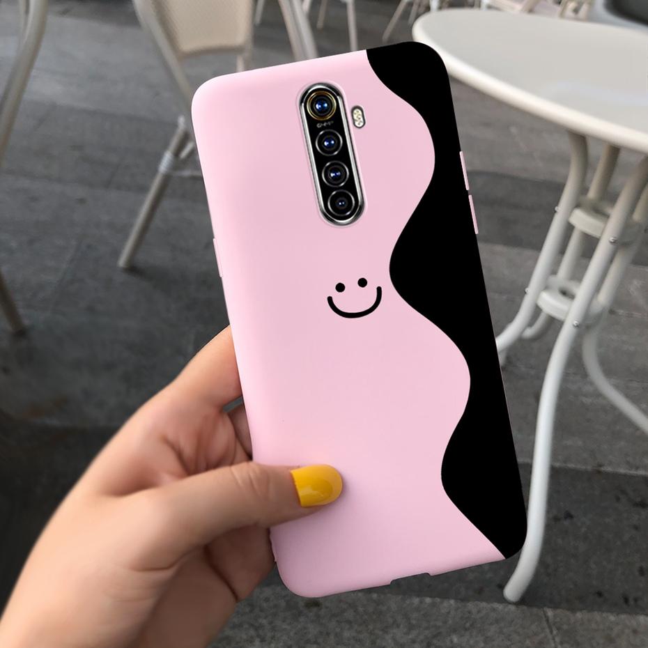 Чехол для телефона Realme X2 Pro Чехол Realme XT X2 Милый рисунок Конфетный цвет Силиконовая задняя крышка Для RealmeX2 X 2 Pro XT Мягкий ТПУ Чехол