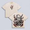 Vintage Fashion BLEACH T-shirt Kurosaki Ichigo Anime Washed T Shirt Summer Short Sleeve Cotton Tees Tops Men Women Clothing