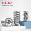 M4 M5 M6 M8 304 Stianless Steel Hex Socket Drive Insert Nuts Threaded For Wood Furniture
