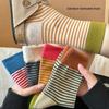 Women's Autumn/Winter Korean Striped Cotton Mid-Tube Socks – Breathable, Sweat-Absorbent, All-Match Design