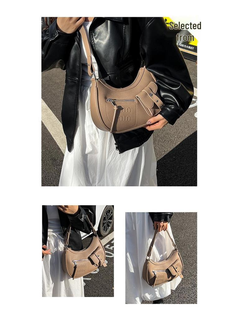 2025 Осень/Зима Модная Женская Универсальная Модная Сумка на Плечо Большой Вместимости