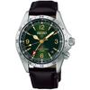 Мужской SBEJ005 (PROSPEX Alpinist MechanicalGMT Кожаный ремешок для мужчин) Круглые часы