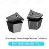 For Tesla Model YL Rear Trunk Side Storage Bucket Left Right Organizer Box Waterproof Cargo Storage Container Auto car trash can