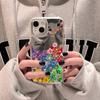 Smile Lovely Heart Mirror Phone Case For iPhone 15 Pro Case iPhone 11 13 14 12 Pro Max X XR XS Silicone Shockproof Back Cover