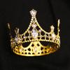 Детская корона тиара принцесса день рождения шоу подиум детская корона круглая золотая представление аксессуары для волос свадебные аксессуары
