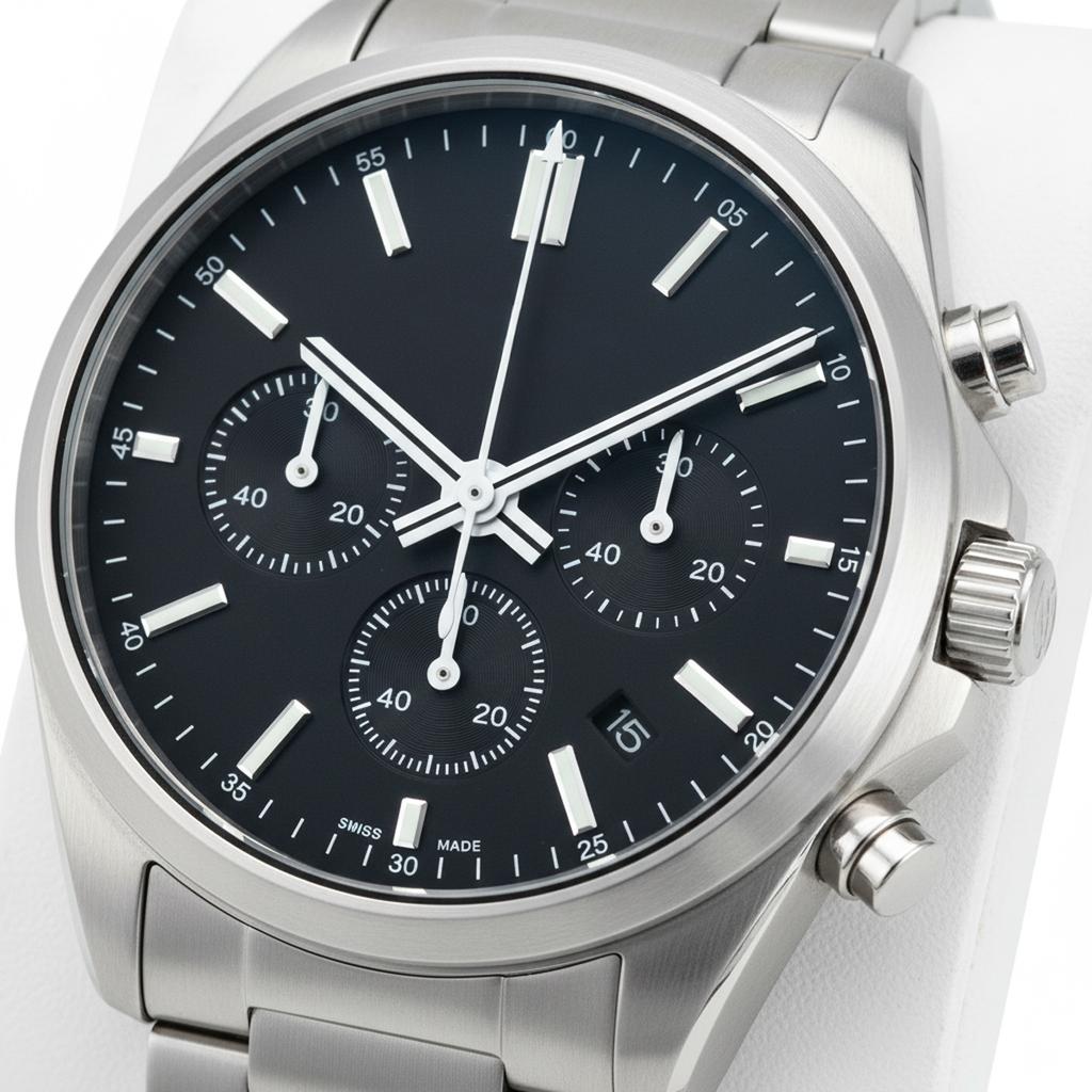 Серебристые/Оранжевые Стрелки для Часов для Механизма VK63 6 Пинов Зеленый Люминесцентный Указатель Часов Аксессуары