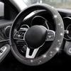 Car Steering Wheel Cover For Women Girls Cute Glitter Steer Wheel Cover Bling Diamond Car Steering Protection
