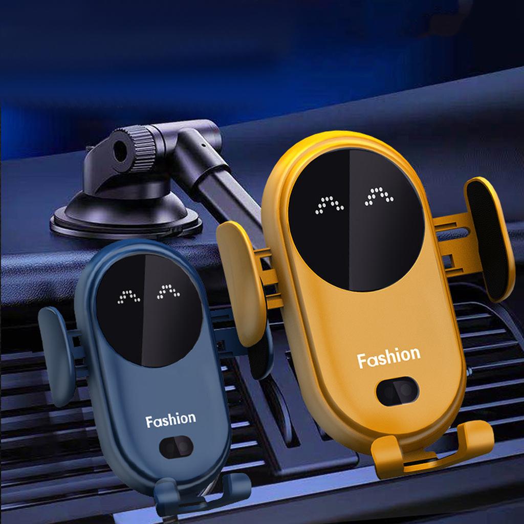 Автомобильное беспроводное зарядное устройство мощностью 10 Вт, держатель для телефона с присоской, инфракрасный датчик, автоматическая зажимная подставка для мобильного телефона