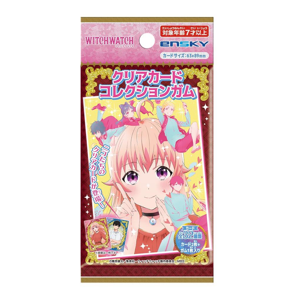 Ensky TV Anime Clear Card Collection Gum First Limited Edition Box "Witch Watch" 16-Pack (Candy Toy)