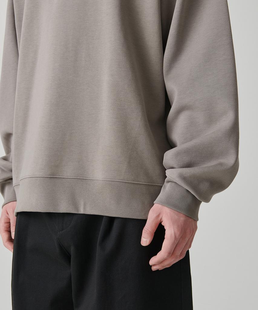 MUSINSA STANDARD Flat Terry Raw Edge Cutting Oversized Sweatshirt [Dusty Beige]