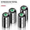 Car Sticker 2026 Hot 4Pcs Car Wheel Tire Valve Stem Caps Airtight Cover For Skoda Fabia Octavia A7 RS Superb Rapid Yeti Karoq Ro