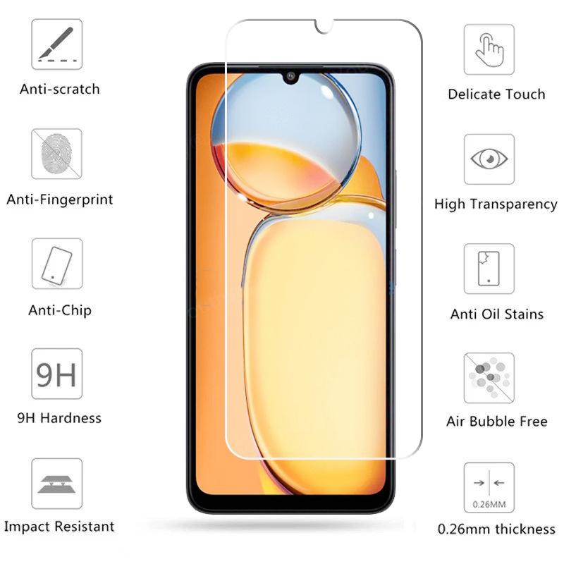 Полное клеевое стекло для Xiaomi Redmi 13C 12C Защитная пленка для экрана Redmi 13C Закаленное стекло Защитная пленка для объектива телефона для Redmi 13C
