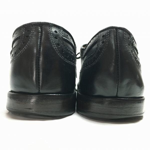 Allen Edmonds 80-е Винтажные МакАллистер Броги с крылышками Черные Размер 10.5D / 28.0-28.5см(ИСПОЛЬЗОВАЛ)