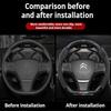 Fashion Suede car steering wheel cover For Citroen C4 C5 C3 C2 C6 C3-XR Picasso Berlingo Sega C3L C-Crosser CElysee Accessories